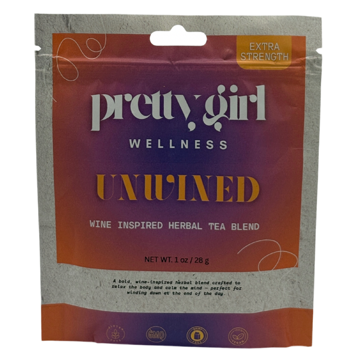 UNWINED – Wine inspired Tea by Pretty Girl Wellness | Caffeine-Free | 1 Serving Sample