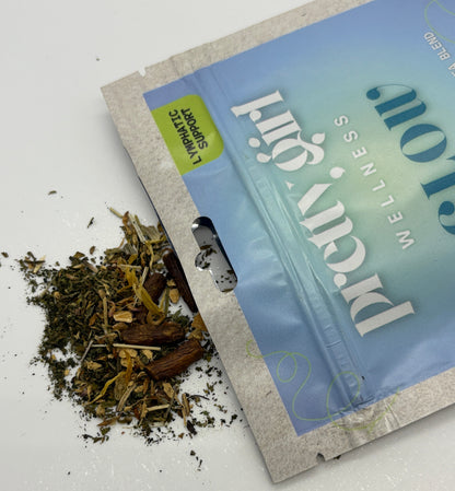 GLOW – Lymphatic Support & Debloat Tea by Pretty Girl Wellness | Caffeine-Free | 1 oz (14 servings)