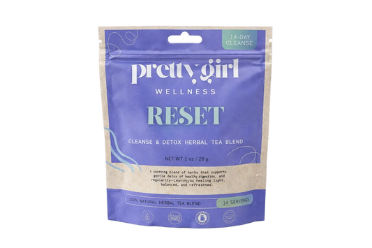 Pretty Girl Reset Detox Tea, Herbal Cleanse | Caffeine-Free | 1 Serving Sample
