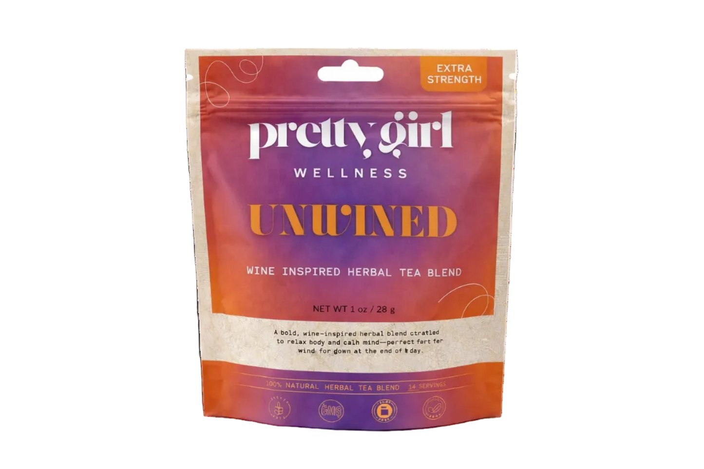 UNWINED – Wine inspired Tea by Pretty Girl Wellness | Caffeine-Free | 1 oz (up to 14 servings)