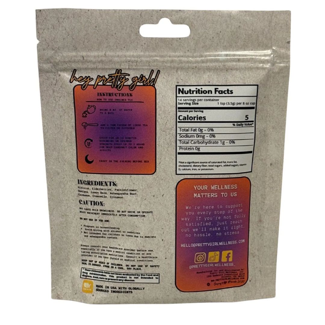 UNWINED – Wine inspired Tea by Pretty Girl Wellness | Caffeine-Free | 1 oz (up to 14 servings)